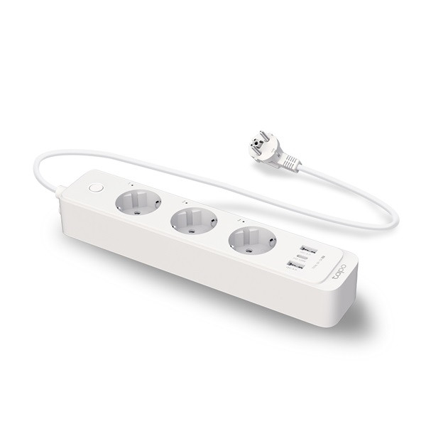 TP-Link Tapo P300 2db USB-A/1db USB-C fehér okos Wi-Fi-s túlfeszültségvédő hosszabbító