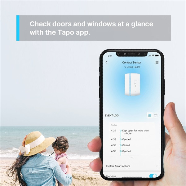 TP-Link Tapo T110 fehér okos nyitásérzékelő