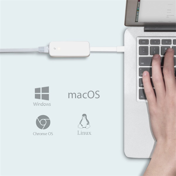 TP-Link UE300C USB 3.0 Type-C–RJ45 Gigabit Ethernet hálózati adapter