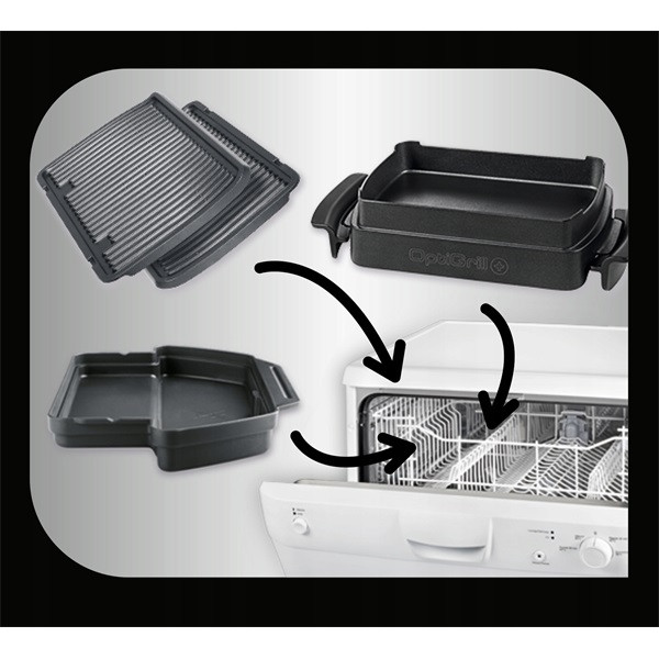 Tefal GC714834 Optigrill fekete kontaktgrill Tefal GC714834 Optigrill fekete kontaktgrill