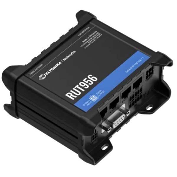 Teltonika RUT956 3x10/100Mbps LAN 1x10/100Mbps LAN/WAN port 2xminiSIM 4G/LTE Vezeték nélküli ipari router