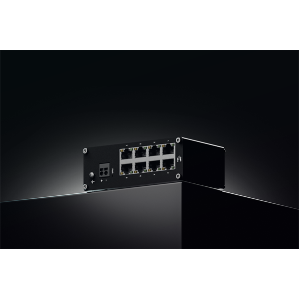 Teltonika TSW030 8x 10/100Mpbs FE LAN port nem menedzselhető DIN sínre szerelhető ipari switch