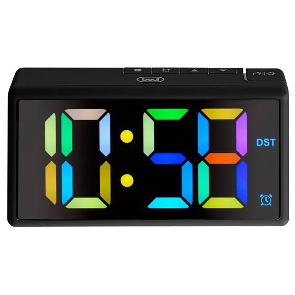 Trevi EC 886 Black digitális fekete ébresztőóra Trevi EC 886 Black digitális fekete ébresztőóra