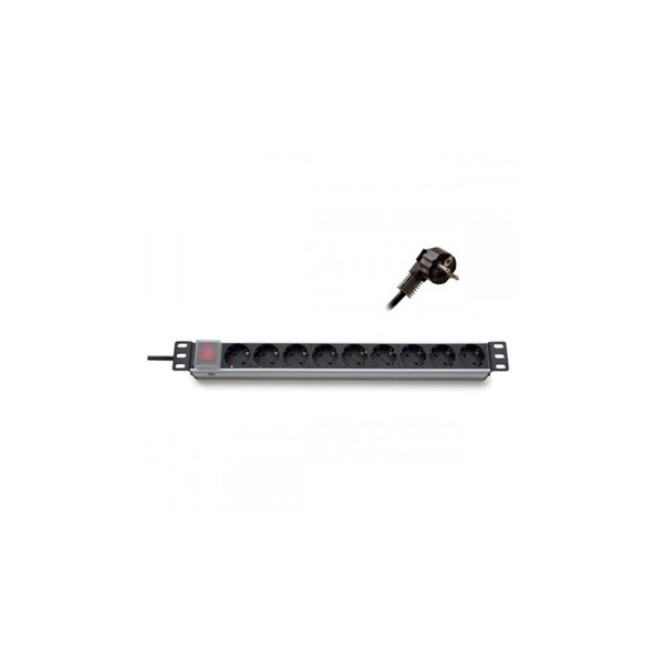 KE-Line 19" elosztópanel 9x250V, kapcsolóval, 1U, 2,3m KE-Line 19" elosztópanel 9x250V, kapcsolóval, 1U, 2,3m