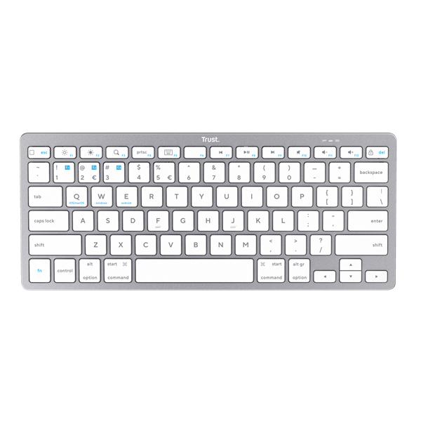 Trust Basics US Bluetoot fehér billentyűzet