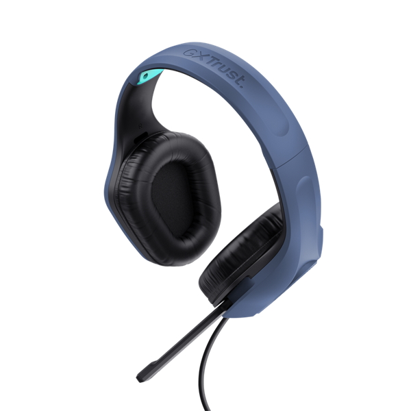 Trust GXT415B Zirox vezetékes kék gamer headset