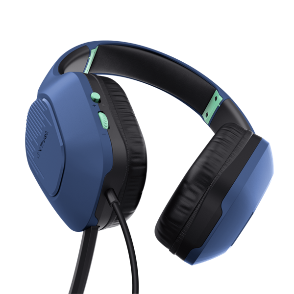 Trust GXT415B Zirox vezetékes kék gamer headset