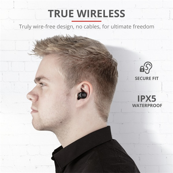 Trust Duet XP Bluetooth True Wireless Bluetooth fekete fülhallgató Trust Duet XP Bluetooth True Wireless Bluetooth fekete fülhallgató