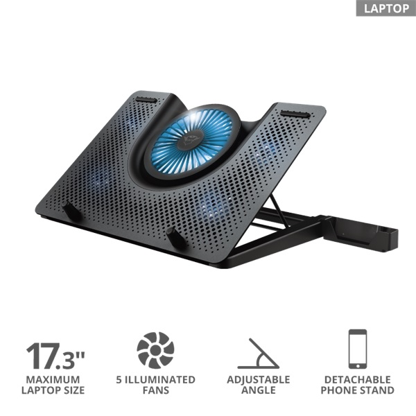 Trust GXT 1125 Quno Notebook Cooling Stand gamer hűtőpad Trust GXT 1125 Quno Notebook Cooling Stand gamer hűtőpad