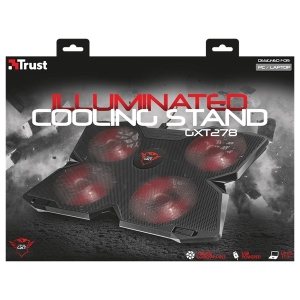 Trust GXT 278 Yozu Notebook Cooling Stand gamer hűtőpad Trust GXT 278 Yozu Notebook Cooling Stand gamer hűtőpad