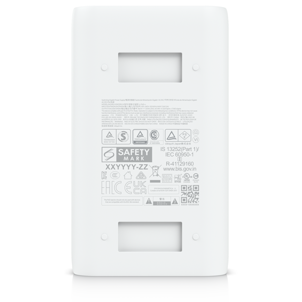 Ubiquiti U-POE++ 48V 1,25A tápegység Gigabit LAN porttal