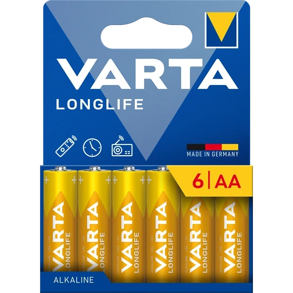 VARTA 4106101736 Longlife AA elem 6db/bliszter
