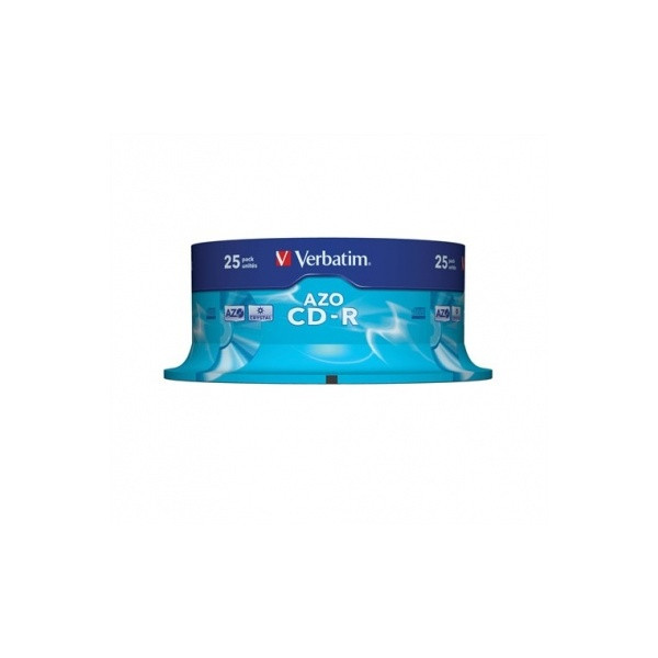 VERBATIM CDV7052B25 CD-R Crystal cake box CD lemez 25db/csomag