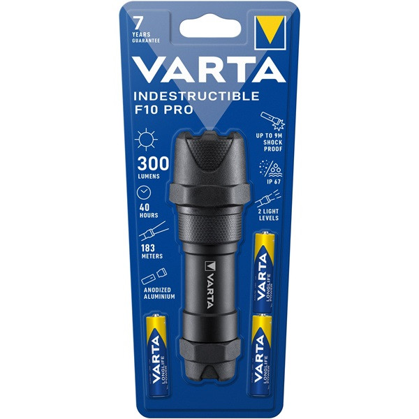 Varta 18710101421 Indestructible F10 Pro/3AAA/300 lumen/elemlámpa Varta 18710101421 Indestructible F10 Pro/3AAA/300 lumen/elemlámpa