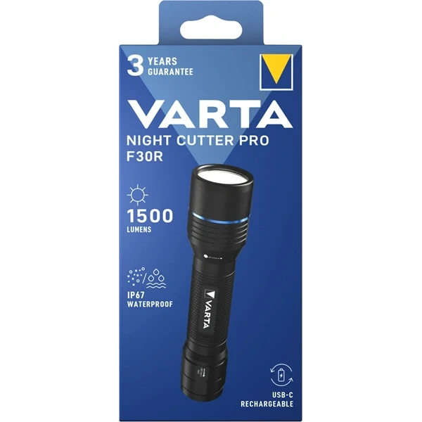 Varta 18921101111 Night Cutter Pro F30R LED újratölthető zseblámpa