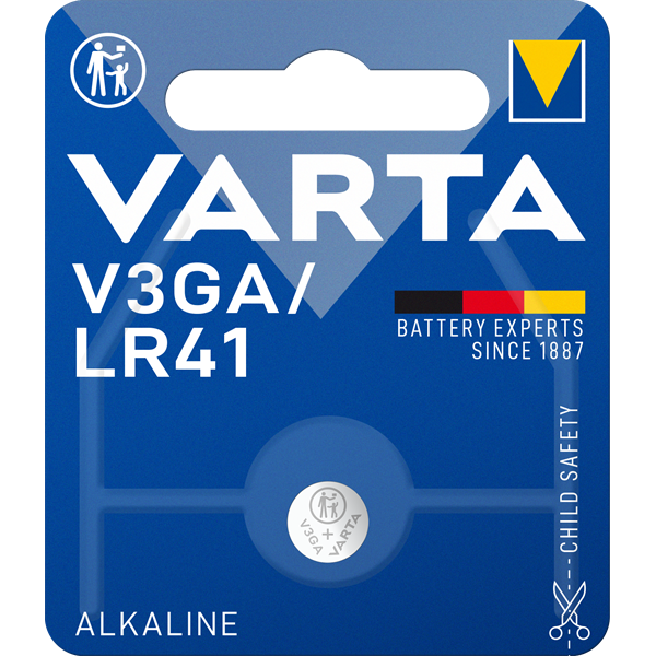 Varta 24261101401 V3GA/LR41 alkáli gombelem Varta 24261101401 V3GA/LR41 alkáli gombelem