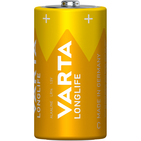 Varta 4114101422 Longlife bébi C (LR14) elem 2db/csomag (műanyagmentes csomagolás)