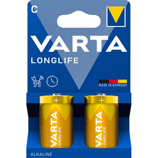 Varta 4114101422 Longlife bébi C (LR14) elem 2db/csomag (műanyagmentes csomagolás) Varta 4114101422 Longlife bébi C (LR14) elem 2db/csomag (műanyagmentes csomagolás)