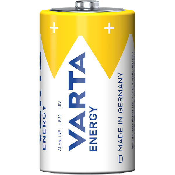 Varta 4120229422 Energy góliát D (LR20) elem 2db/csomag (műanyagmentes csomagolás)