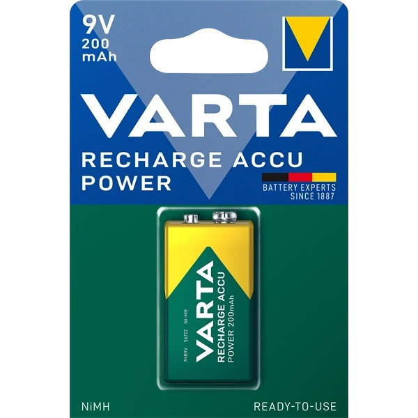 Varta 56722101401 Power Accu 1x9V 200 mAh R2U