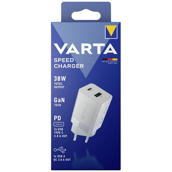 Varta 57955101111 Speed USB A 18W/USB C 20W hálózati töltő Varta 57955101111 Speed USB A 18W/USB C 20W hálózati töltő