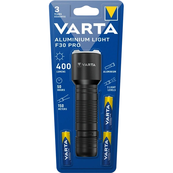 Varta ALUMINIUM LIGHT F30 PRO elemlámpa Varta ALUMINIUM LIGHT F30 PRO elemlámpa