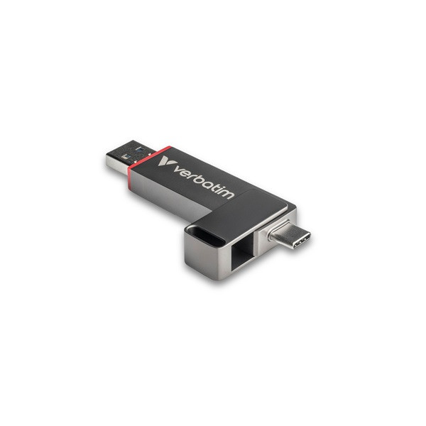 Verbatim 32040 128GB USB 3.2 Gen 1 A/USB-C Dual QuickStick Flash Drive