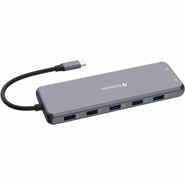Verbatim 32153 USB-C Pro Multiport CMH-13 13in1 ezüst HUB DEMO