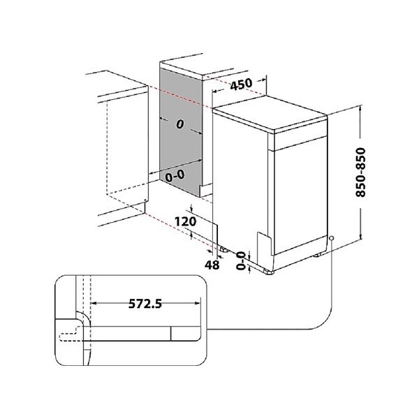 Whirlpool WSFO 3B23 P mosogatógép Whirlpool WSFO 3B23 P mosogatógép