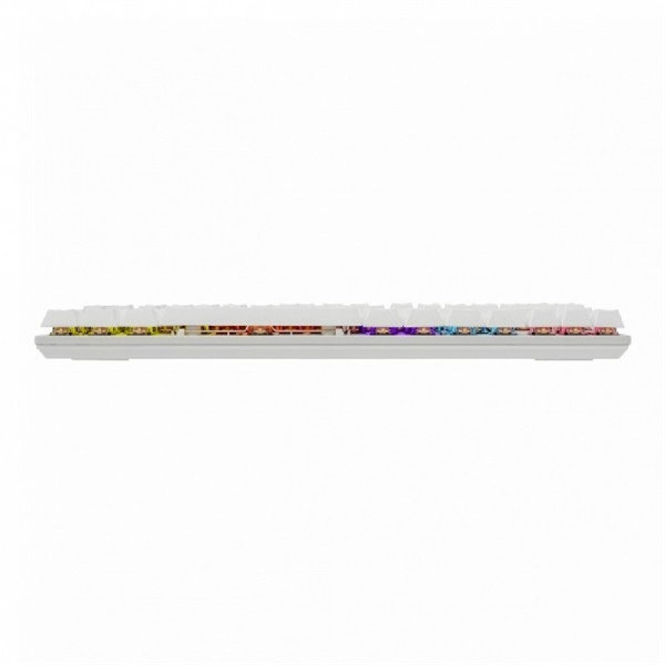 White Shark COMMANDOS GK-2106W/BL-HU fehér mechanikus magyar (blue switch) gamer billentyűzet