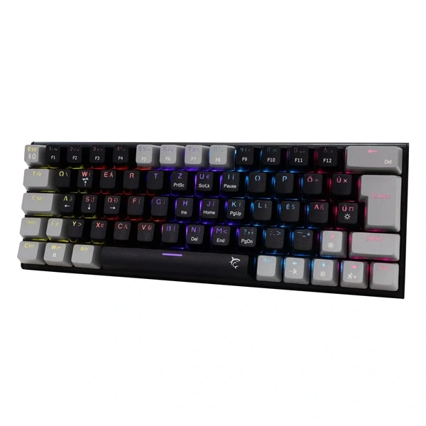 White Shark GK-002123V2-B-G/BL-HU Wakizashi 2 HUN fekete/szürke (blue switch) gamer billentyűzet