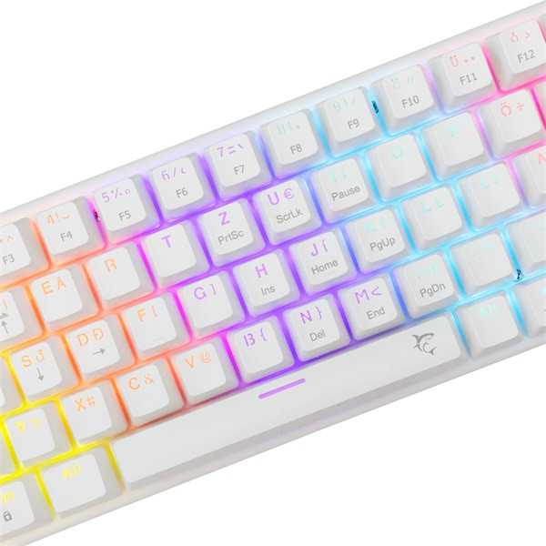 White Shark GK-002223V2-W/BL-HU Wakizashi HUN fehér (blue switch) gamer billentyűzet