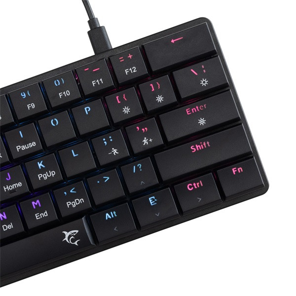 White Shark GK-006111-B/R-US Nagamaki US fekete (red switch) gamer billentyűzet