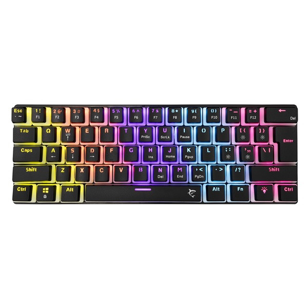 White Shark GK-2202-2B/BL-US Ashiko US fekete (blue switch) gamer billentyűzet