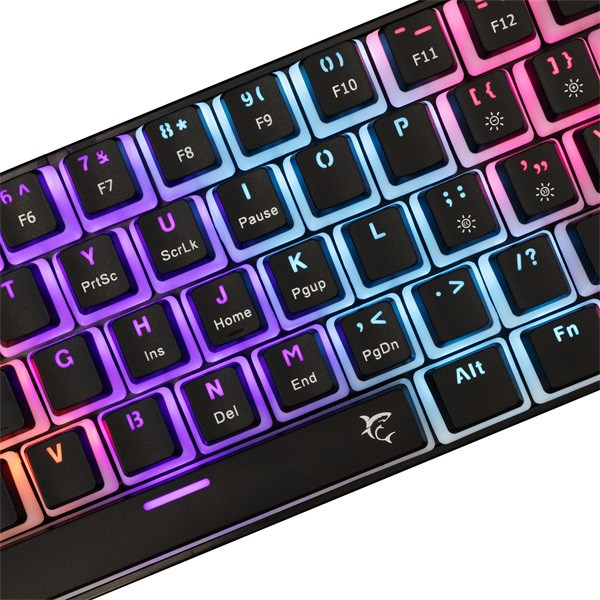 White Shark GK-2202-2B/BL-US Ashiko US fekete (blue switch) gamer billentyűzet