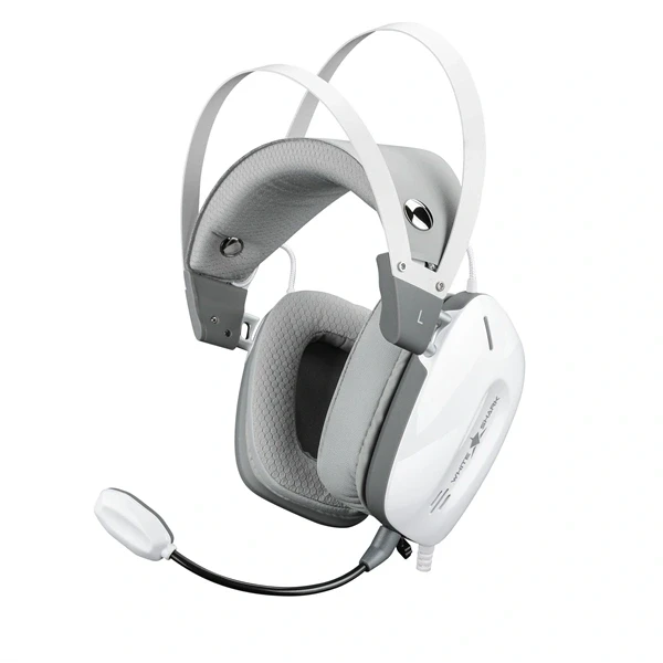 White Shark GOTTAN vezeték nélküli fehér gamer headset