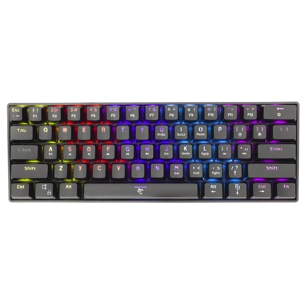 White Shark SHINOBI GK-2022B/R-US fekete mechanikus (red switch) gamer billentyűzet