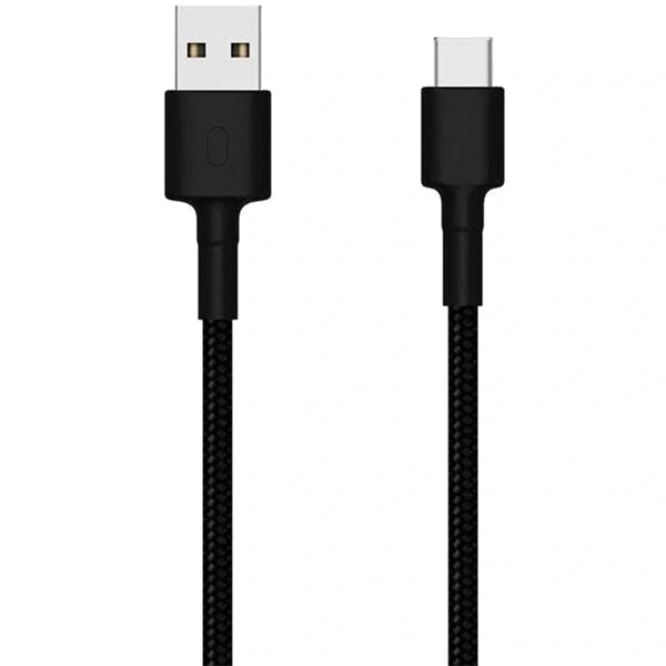 Xiaomi Mi Braided 1m USB A - USB Type-C fekete kábel