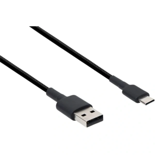 Xiaomi Mi Braided 1m USB A - USB Type-C fekete kábel