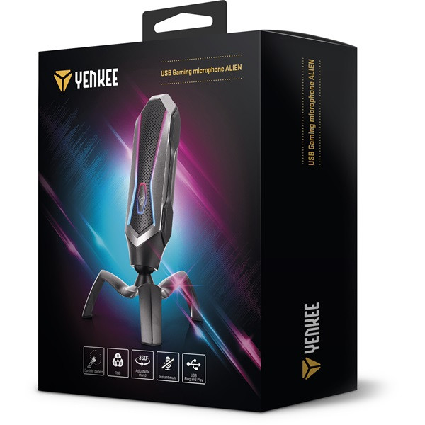 Yenkee 45017563 YMC 1060 ALIEN USB PC mikrofon Yenkee 45017563 YMC 1060 ALIEN USB PC mikrofon