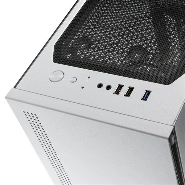 Zalman S5 fehér (táp nélküli) ablakos ATX ház