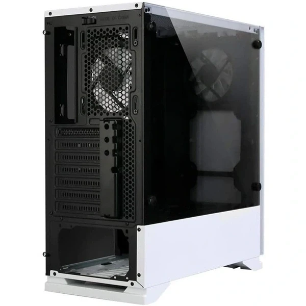 Zalman S5 fehér (táp nélküli) ablakos ATX ház