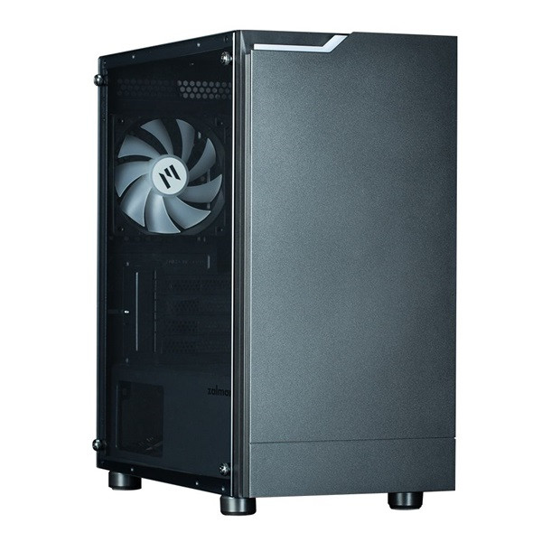 Zalman T4 PLUS Black fekete (táp nélküli) ablakos mATX ház