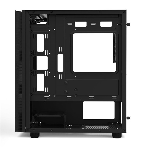 Zalman T4 PLUS Black fekete (táp nélküli) ablakos mATX ház