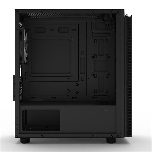 Zalman T4 PLUS Black fekete (táp nélküli) ablakos mATX ház