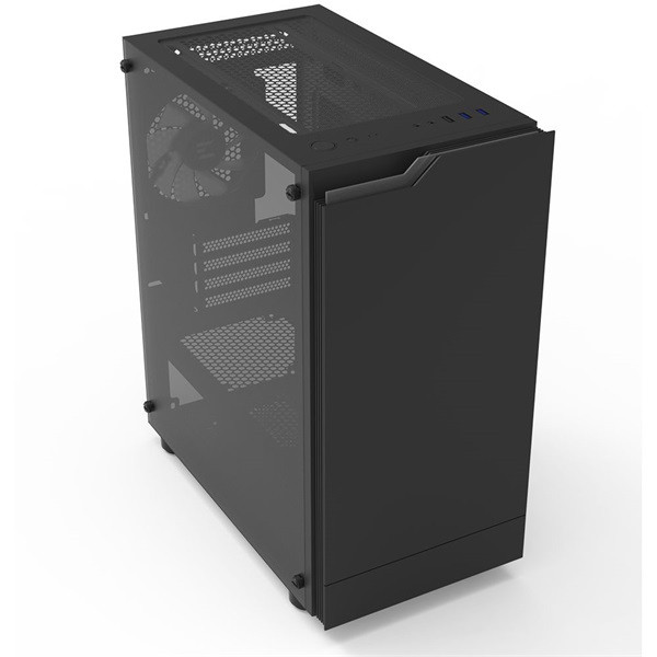 Zalman T4 PLUS Black fekete (táp nélküli) ablakos mATX ház