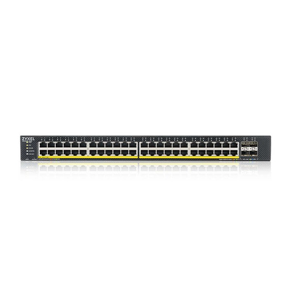 ZyXEL XGS1935-52HP 48xGbE PoE LAN (375W) 4xSFP+ port Lite-L3 smart menedzselhető PoE switch