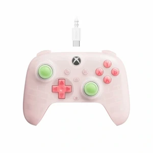 8Bitdo Ultimate Mini, Xbox Series X|S, Xbox One, PC, Official, Hall-Effect, pink vezetékes kontroller