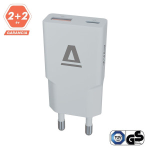 AVAX CH641LB NANO SLIM 30W USB-C (PD3.0)+USB-A (QC3.0) világoskék hálózati töltő
