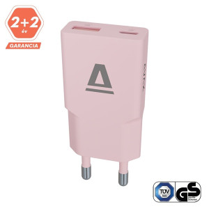 AVAX CH641P NANO SLIM 30W USB-C (PD3.0)+USB-A (QC3.0) pink hálózati töltő